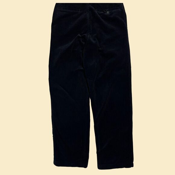 2000s GAP corduroy 33x34 pants, vintage Y2K black straight leg mens trousers - Picture 8 of 8